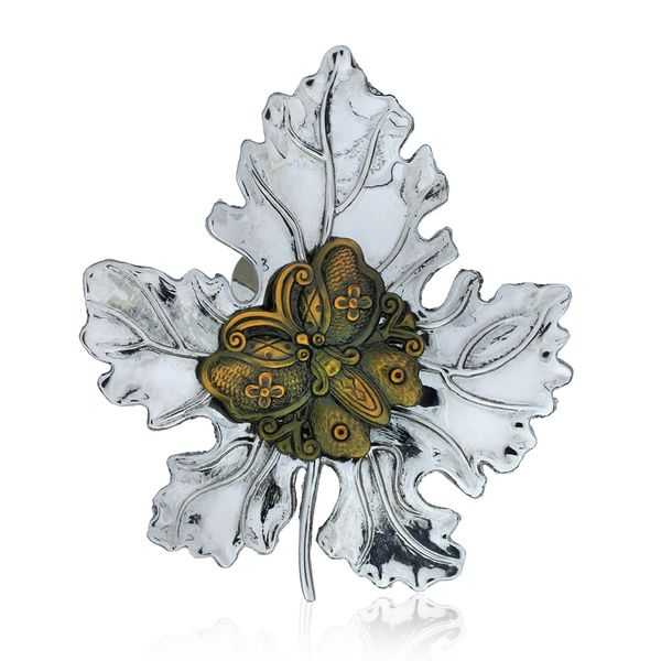 Stephen Dweck Leaf Brooch